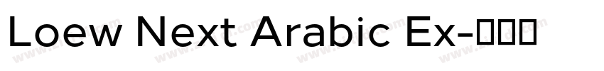 Loew Next Arabic Ex字体转换